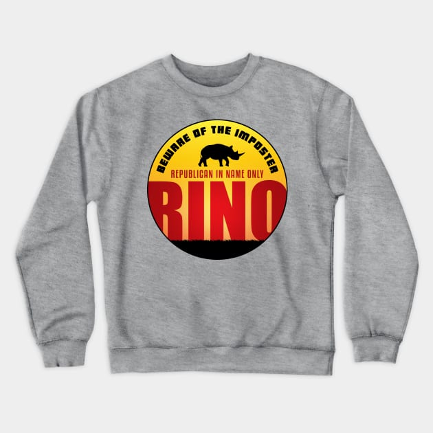 Beware of the RINO Crewneck Sweatshirt by morningdance